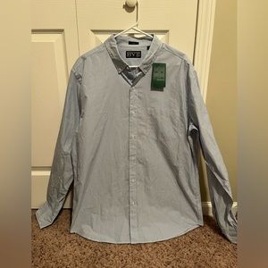 Rye Blue Collared Button Down Long Sleeve Shirt‎ (XL) NWT